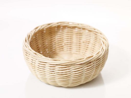 Brotkorb, rund, Peddig, Ø ca. 21 cm
