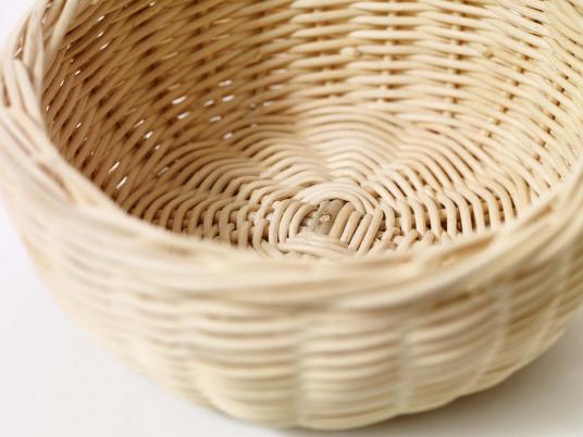 Brotkorb, rund, Peddig, Ø ca. 21 cm