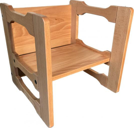 Variohocker, leichte Variante, Buche massiv