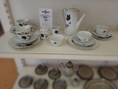 23.teiliges Kaffeservice "Schwarze Rose" 