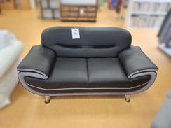Zweisitzer Couch Schwarz 