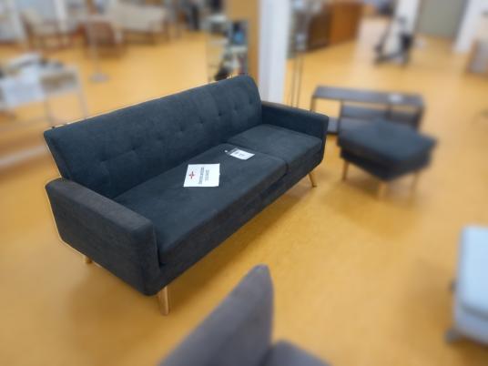 Sofa mit Hocker 