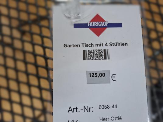 Garten Tisch mit 4 Stühlen 
