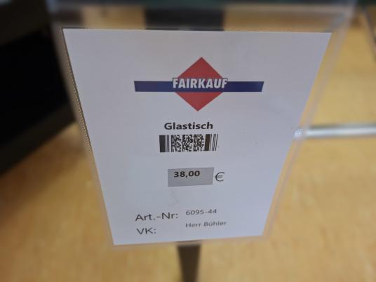 Glastisch 