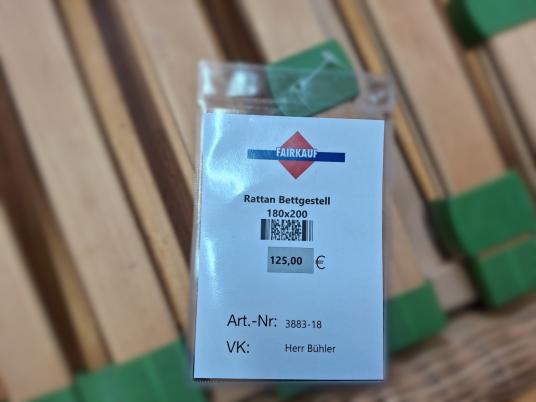 Rattan Bettgestell 