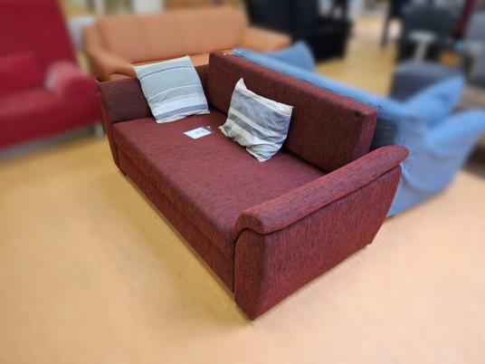 Schlafsofa Weinrot 