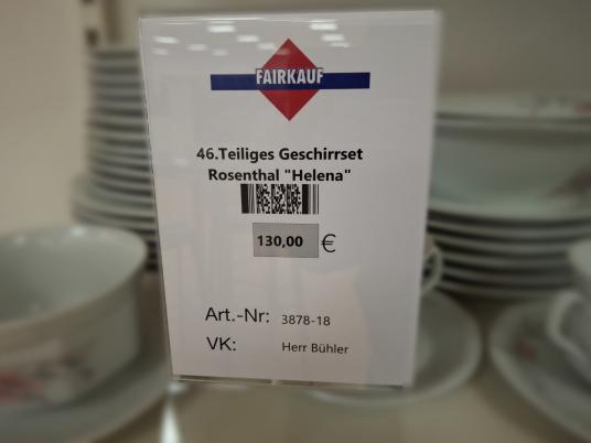 46-teiliges Geschirrset "Rosenthal Helena" 