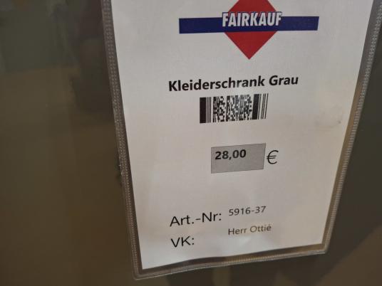 Kleiderschrank Grau 