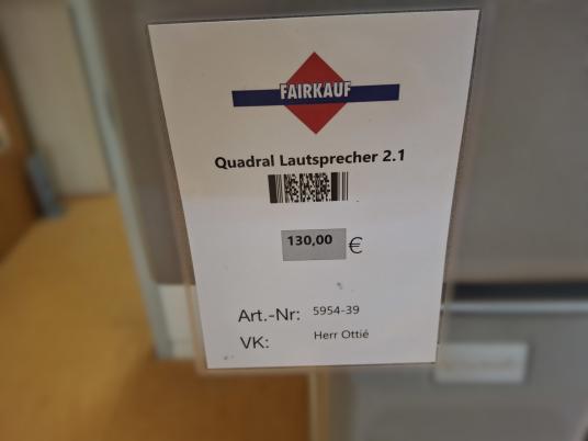 Quadral Lautsprecher 2.1 