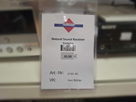 Natural Sound Reciever Yamaha 