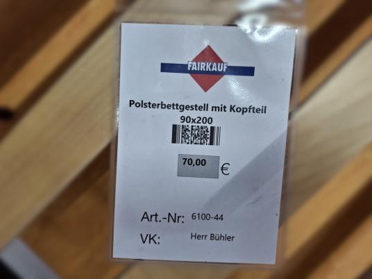 Polsterbettgestell mit Kopfteil 90x200 