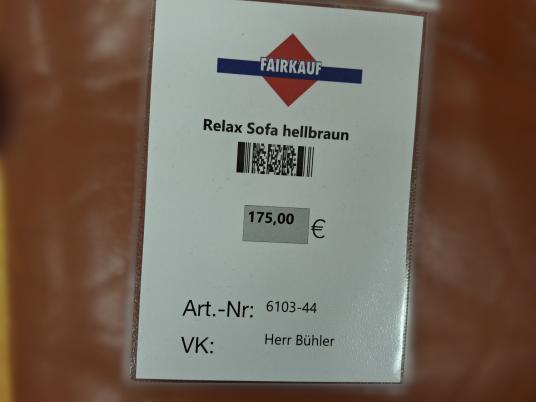 Relax Sofa hellbraun 