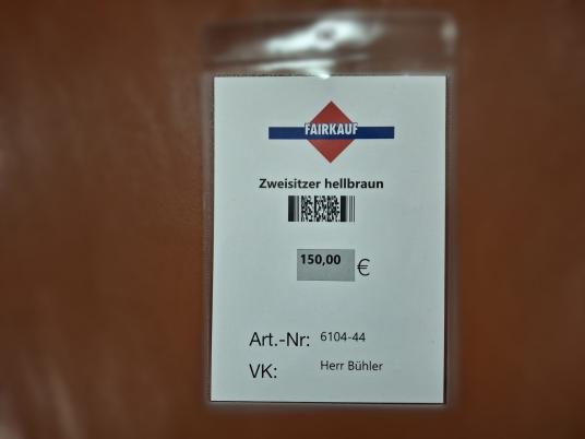 Zweisitzer hellbraun 