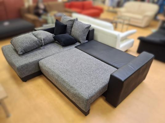 Ecksofa schwarz 