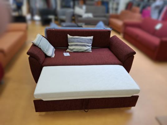 Schlafsofa Weinrot 