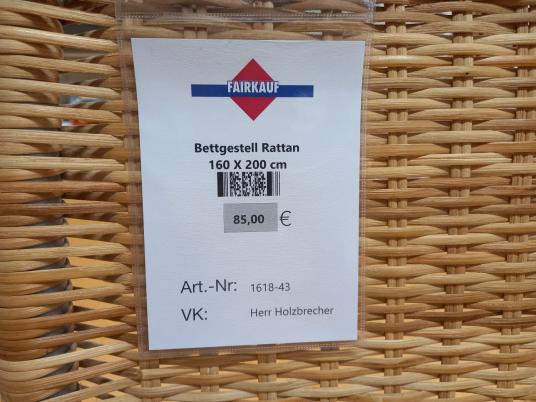 Bettgestell Rattan 