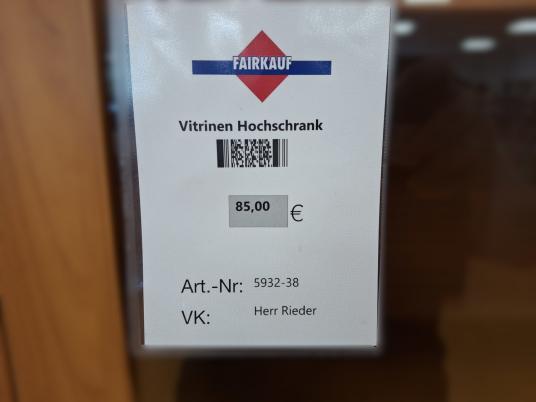 Vitrinen Hochschrank 